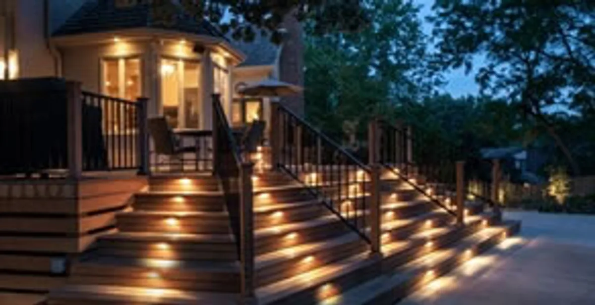 Residential electrician installing outdoor lighting for home safety in Dallas, TX